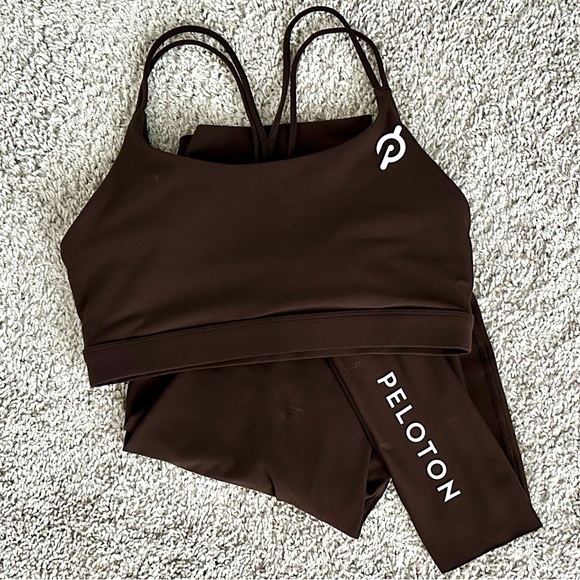 Peloton Other - Peloton Brown Cadent set. Large sports bra and large full length leggings